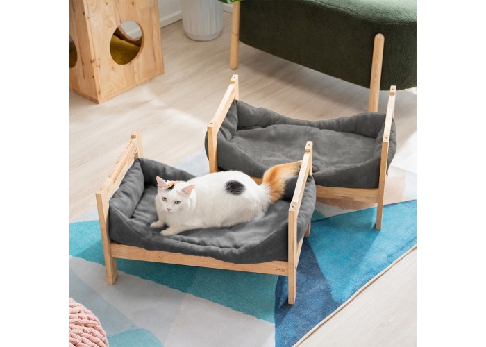 Κρεβάτι γάτας σκύλου Nextdeco Natural μασίφ ξύλο Υ35x60x40εκ. Κρεβάτι γάτας σκύλου Nextdeco Natural μασίφ ξύλο Υ35x60x40εκ.