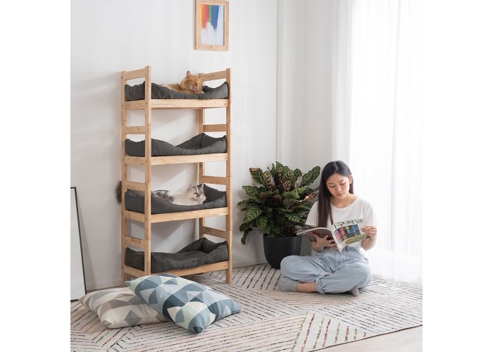 Κρεβάτι γάτας σκύλου Nextdeco Natural μασίφ ξύλο Υ35x60x40εκ. Κρεβάτι γάτας σκύλου Nextdeco Natural μασίφ ξύλο Υ35x60x40εκ.