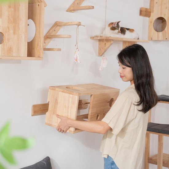 Σπιτάκι γάτας Nextdeco Natural μασίφ ξύλο Υ30x60x27εκ. Σπιτάκι γάτας Nextdeco Natural μασίφ ξύλο Υ30x60x27εκ.