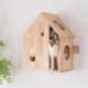 Σπιτάκι γάτας Nextdeco Natural μασίφ ξύλο Υ59x45x27εκ. Σπιτάκι γάτας Nextdeco Natural μασίφ ξύλο Υ59x45x27εκ.