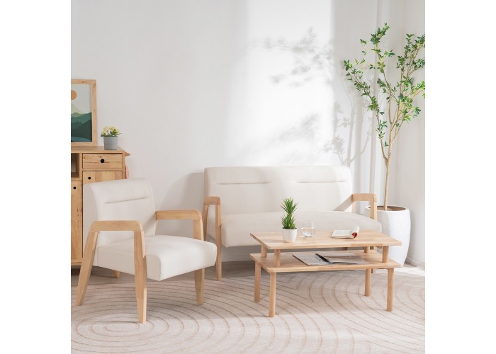 Πολυθρόνα Nextdeco Natural μασίφ ξύλο λευκή Υ78,5x58x72,5εκ. Πολυθρόνα Nextdeco Natural μασίφ ξύλο λευκή Υ78,5x58x72,5εκ.