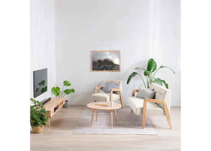 Πολυθρόνα Nextdeco Natural μασίφ ξύλο λευκή Υ78,5x58x72,5εκ. Πολυθρόνα Nextdeco Natural μασίφ ξύλο λευκή Υ78,5x58x72,5εκ.