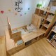 Ξύλινο κουτί με καπάκι Nextdeco Natural Υ39x80x80εκ.