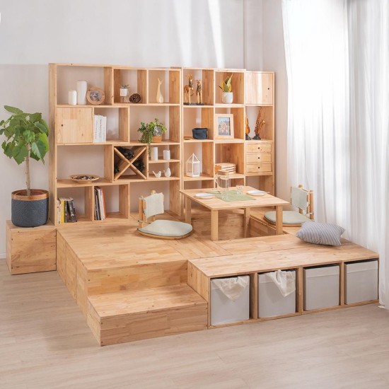 Ξύλινο κουτί ορθογώνιο διπλό Nextdeco Natural Υ39x40x80εκ. Ξύλινο κουτί ορθογώνιο διπλό Nextdeco Natural Υ39x40x80εκ.