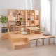 Ξύλινο κουτί ορθογώνιο διπλό Nextdeco Natural Υ39x40x80εκ.