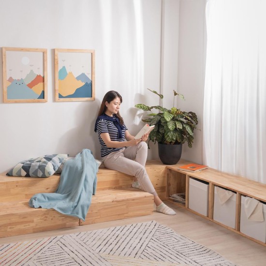 Ξύλινο κουτί ορθογώνιο διπλό Nextdeco Natural Υ39x40x80εκ. Ξύλινο κουτί ορθογώνιο διπλό Nextdeco Natural Υ39x40x80εκ.