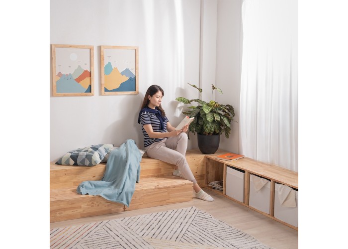 Ξύλινο κουτί ορθογώνιο διπλό Nextdeco Natural Υ39x40x80εκ. Ξύλινο κουτί ορθογώνιο διπλό Nextdeco Natural Υ39x40x80εκ.