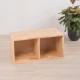 Ξύλινο κουτί ορθογώνιο διπλό Nextdeco Natural Υ39x40x80εκ.