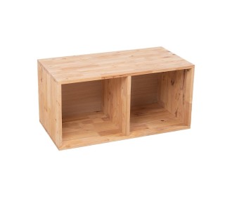 Ξύλινο κουτί ορθογώνιο διπλό Nextdeco Natural Υ39x40x80εκ. Ξύλινο κουτί ορθογώνιο διπλό Nextdeco Natural Υ39x40x80εκ.
