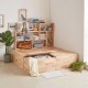 Ξύλινο κουτί ορθογώνιο Nextdeco Natural Υ39x40x80εκ.