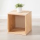 Ξύλινο κουτί τετράγωνο ανοιχτό Nextdeco Natural Υ39x40x40εκ.
