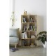Ραφιέρα Nextdeco Natural μασίφ ξύλο Υ145×73,4×30εκ.