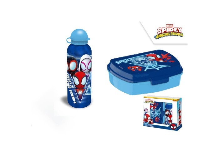 Σετ φαγητοδοχείο - παγούρι 500ml Spidey 8x22xΥ8εκ. Σετ φαγητοδοχείο - παγούρι 500ml Spidey 8x22xΥ8εκ.
