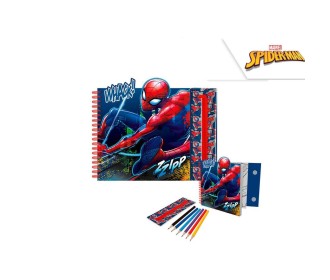 Σετ Τετραδίου Δραστηριοτήτων με Αποσπώμενη Κασετίνα Spiderman 28x25x2εκ.
