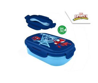 Φαγητοδοχείο Spidey με μαχαιροπίρουνα 21x14x6εκ. Φαγητοδοχείο Spidey με μαχαιροπίρουνα 21x14x6εκ.