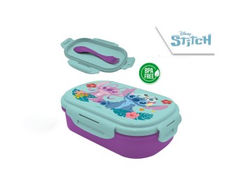 Φαγητοδοχείο Stitch με μαχαιροπίρουνα 21x14x6εκ. Φαγητοδοχείο Stitch με μαχαιροπίρουνα 21x14x6εκ.