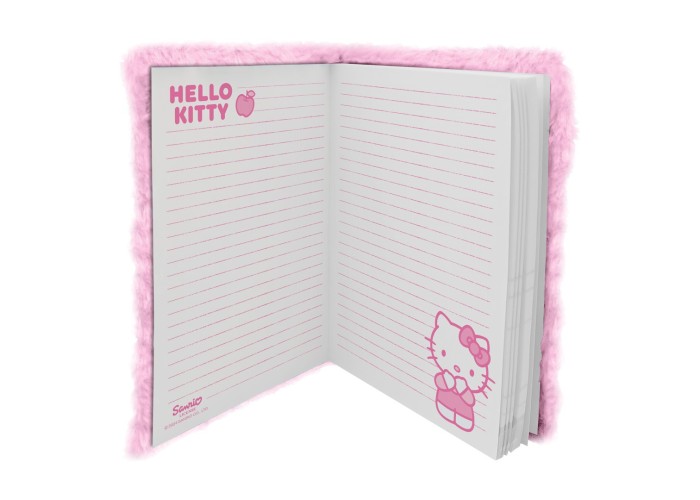 Σημειωματάριο με βελούδινο εξώφυλλο Hello Kitty Y21x15x2,5εκ. Σημειωματάριο με βελούδινο εξώφυλλο Hello Kitty Y21x15x2,5εκ.