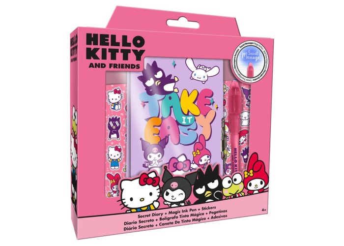 Σετ ημερολόγιο Hello Kitty με μαγικό στυλό Υ23x22x3εκ.