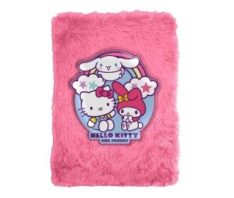 Σημειωματάριο λούτρινο Hello Kitty και φίλοι Υ15x21x2,5εκ. Σημειωματάριο λούτρινο Hello Kitty και φίλοι Υ15x21x2,5εκ.