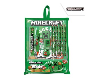 Σετ ζωγραφικής 12 τεμαχίων Minecraft σε τσάντα δώρου 30x22,5x2εκ.