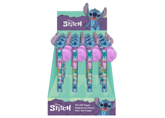 Στυλό Stitch με πομ πομ Υ15,5εκ. Στυλό Stitch με πομ πομ Υ15,5εκ.