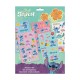 Σετ αυτοκόλλητα Stitch Angel Υ15x25εκ.