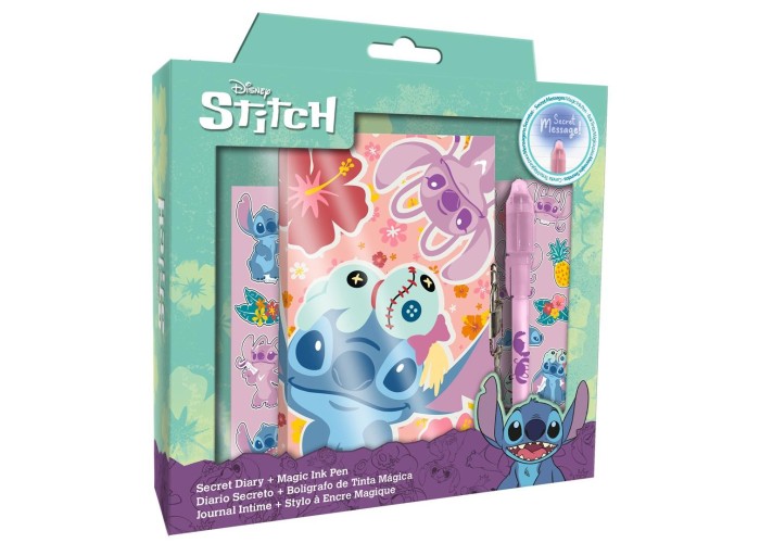 Σετ ημερολόγιο Stitch Family με μαγικό στυλό Υ23x22x3εκ.