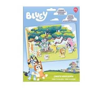 Σετ δημιουργίας σκηνών Bluey με αυτοκόλλητα Υ34x22εκ.