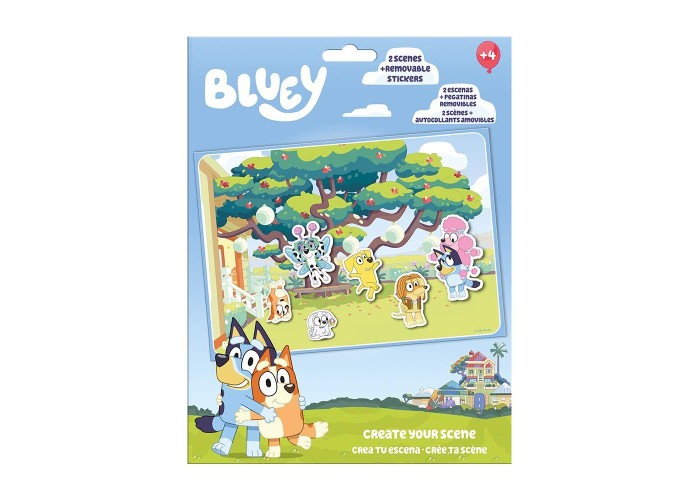 Σετ δημιουργίας σκηνών Bluey με αυτοκόλλητα Υ34x22εκ.