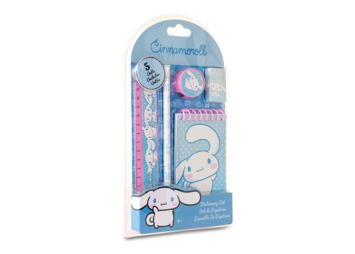 Σετ σχολικών ειδών Cinnamoroll 5τμχ. Y26x15x2εκ.