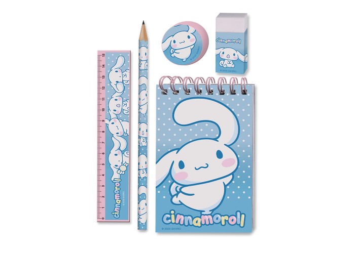 Σετ σχολικών ειδών Cinnamoroll 5τμχ. Y26x15x2εκ.