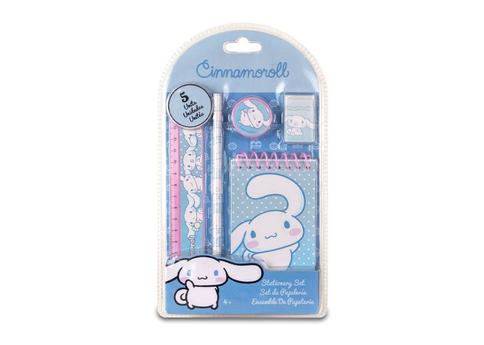 Σετ σχολικών ειδών Cinnamoroll 5τμχ. Y26x15x2εκ.