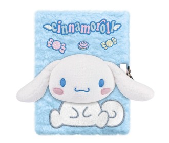 Σημειωματάριο με βελούδινο εξώφυλλο Cinnamoroll Y21x15x2,5εκ.