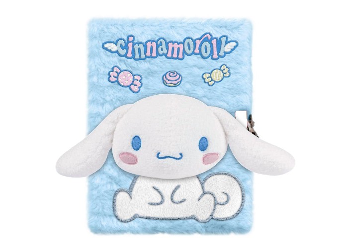 Σημειωματάριο με βελούδινο εξώφυλλο Cinnamoroll Y21x15x2,5εκ.
