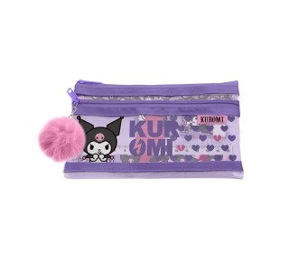 Σχολικό σετ Kuromi σε κασετίνα 10x19x2εκ.