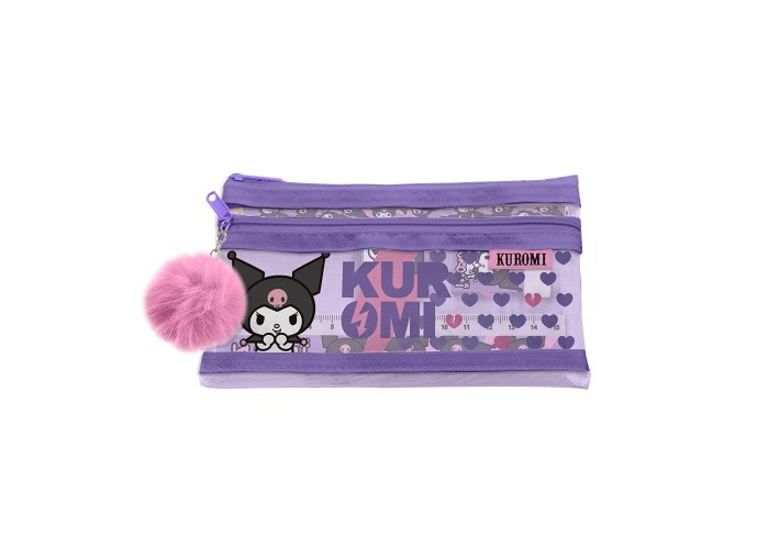 Σχολικό σετ Kuromi σε κασετίνα 10x19x2εκ.