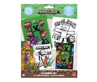 Σετ ζωγραφικής Minecraft με ξυλομπογιές 21x28,5x1εκ. Σετ ζωγραφικής Minecraft με ξυλομπογιές 21x28,5x1εκ.