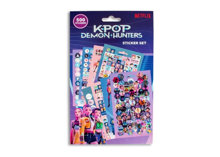 Σετ αυτοκόλλητα K-Pop Demon Hunters 500τμχ.