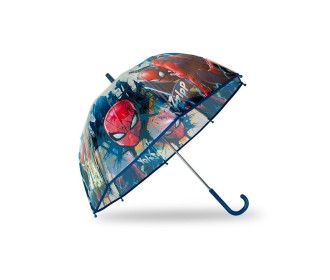 Παιδική διάφανη ομπρέλα Spiderman PVC Ø46εκ.