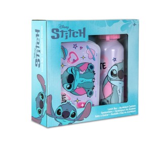 Σετ φαγητοδοχείο και παγούρι αλουμινίου Stitch 2τμχ. Σετ φαγητοδοχείο και παγούρι αλουμινίου Stitch 2τμχ.