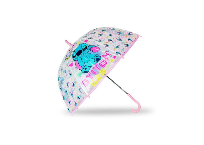 Παιδική διάφανη ομπρέλα Stitch PVC Ø46εκ.