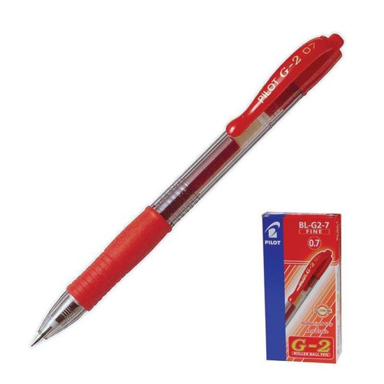 Pilot στυλό gel G2 fine κόκκινο 0,7mm Pilot στυλό gel G2 fine κόκκινο 0,7mm