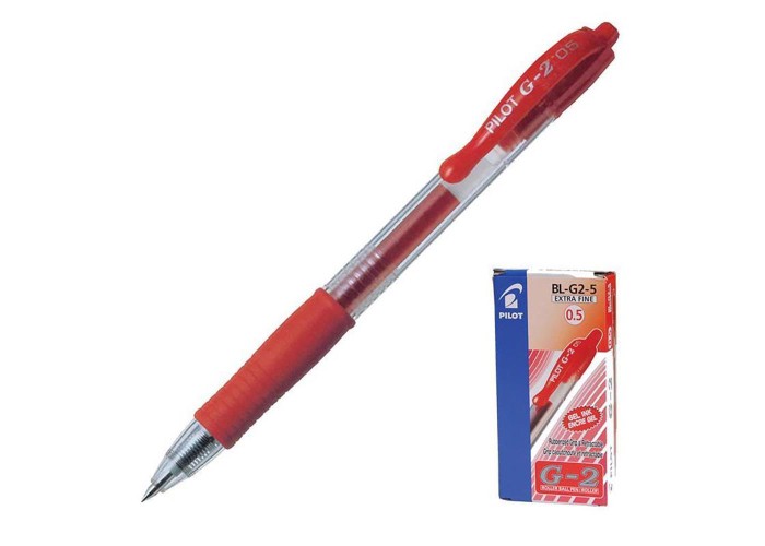 Pilot στυλό jel G2 extra fine κόκκινο 0.5mm Pilot στυλό jel G2 extra fine κόκκινο 0.5mm