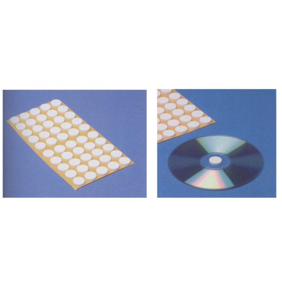 Αυτοκόλλητο για συγκράτηση cd λευκό Ø16mm 500τεμ. Αυτοκόλλητο για συγκράτηση cd λευκό Ø16mm 500τεμ.