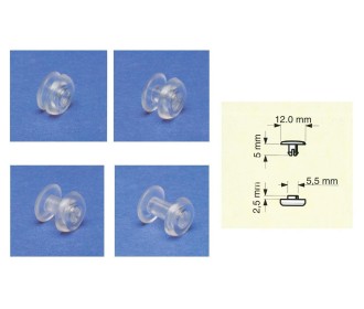 Καρφάκι πλαστικό διάφανο Ø12mm μήκος 7,5mm (1000τεμ) Καρφάκι πλαστικό διάφανο Ø12mm μήκος 7,5mm (1000τεμ)