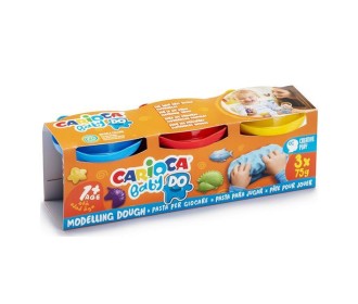 Carioca πλαστοζυμαράκια Baby 3x75gr Carioca πλαστοζυμαράκια Baby 3x75gr
