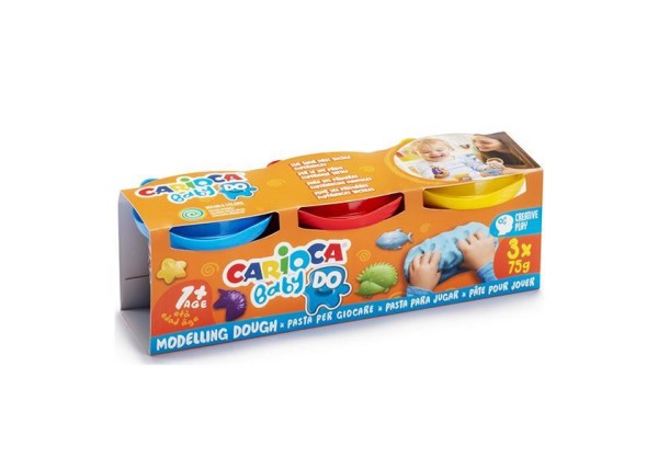 Carioca πλαστοζυμαράκια Baby 3x75gr Carioca πλαστοζυμαράκια Baby 3x75gr