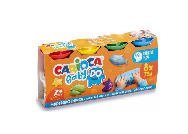 Carioca πλαστοζυμαράκια Baby 8x75gr Carioca πλαστοζυμαράκια Baby 8x75gr