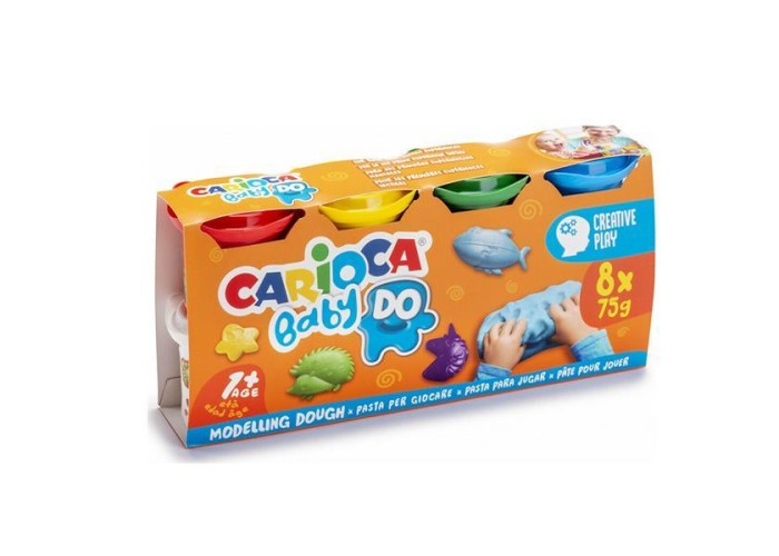 Carioca πλαστοζυμαράκια Baby 8x75gr Carioca πλαστοζυμαράκια Baby 8x75gr