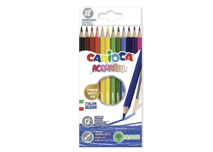 Carioca ξυλομπογιές ακουαρέλας 12 χρωμάτων